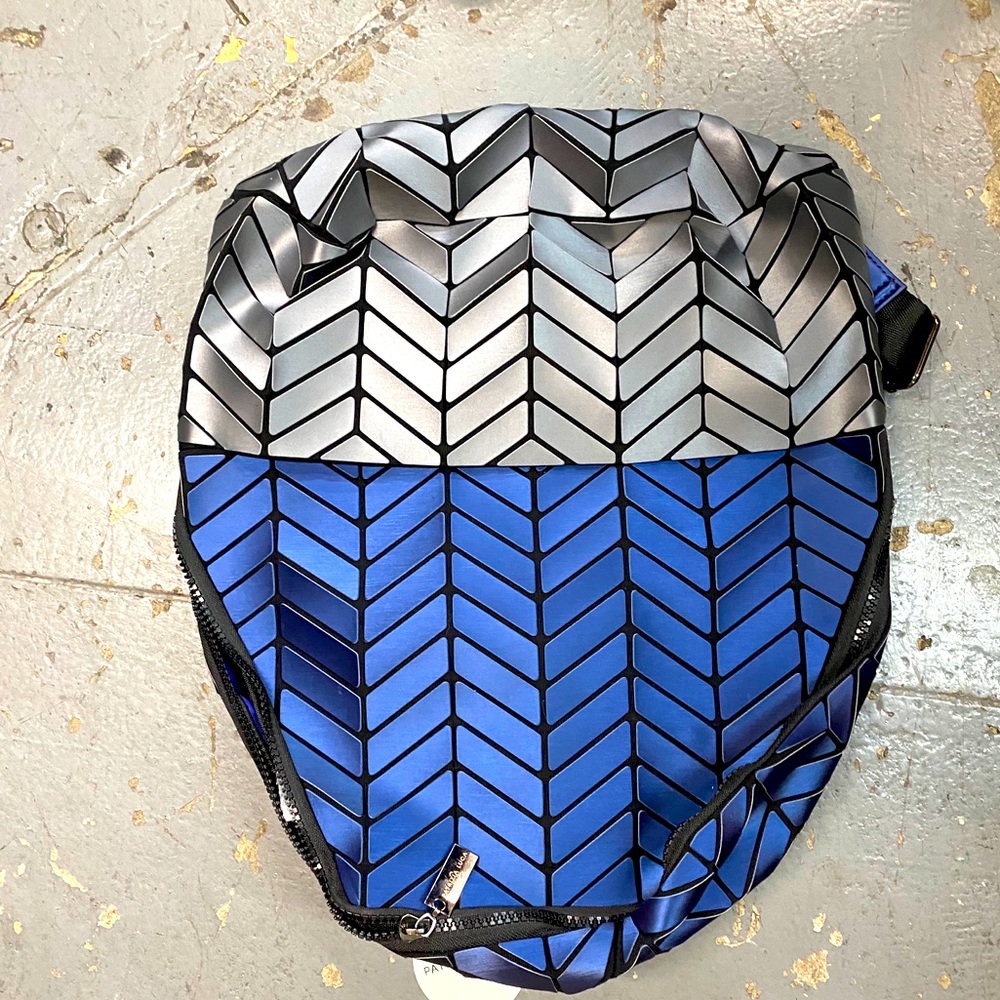Patrizia Luca Two Tone Geometric Backpack